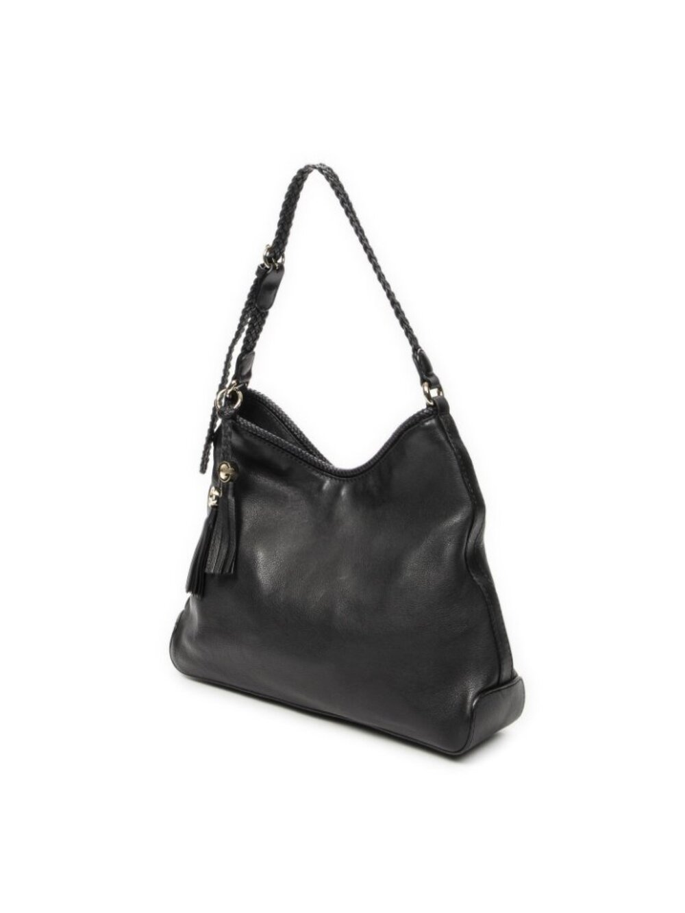 Gucci Marrakech Hobo Black Gray Calfskin Leather - Picture 2 of 10